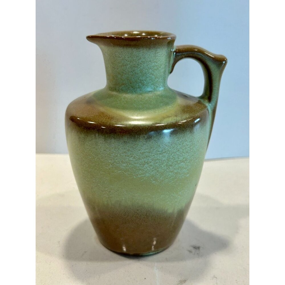 Vintage 60's Frankoma Pottery Small Pitcher in Plainsman Green